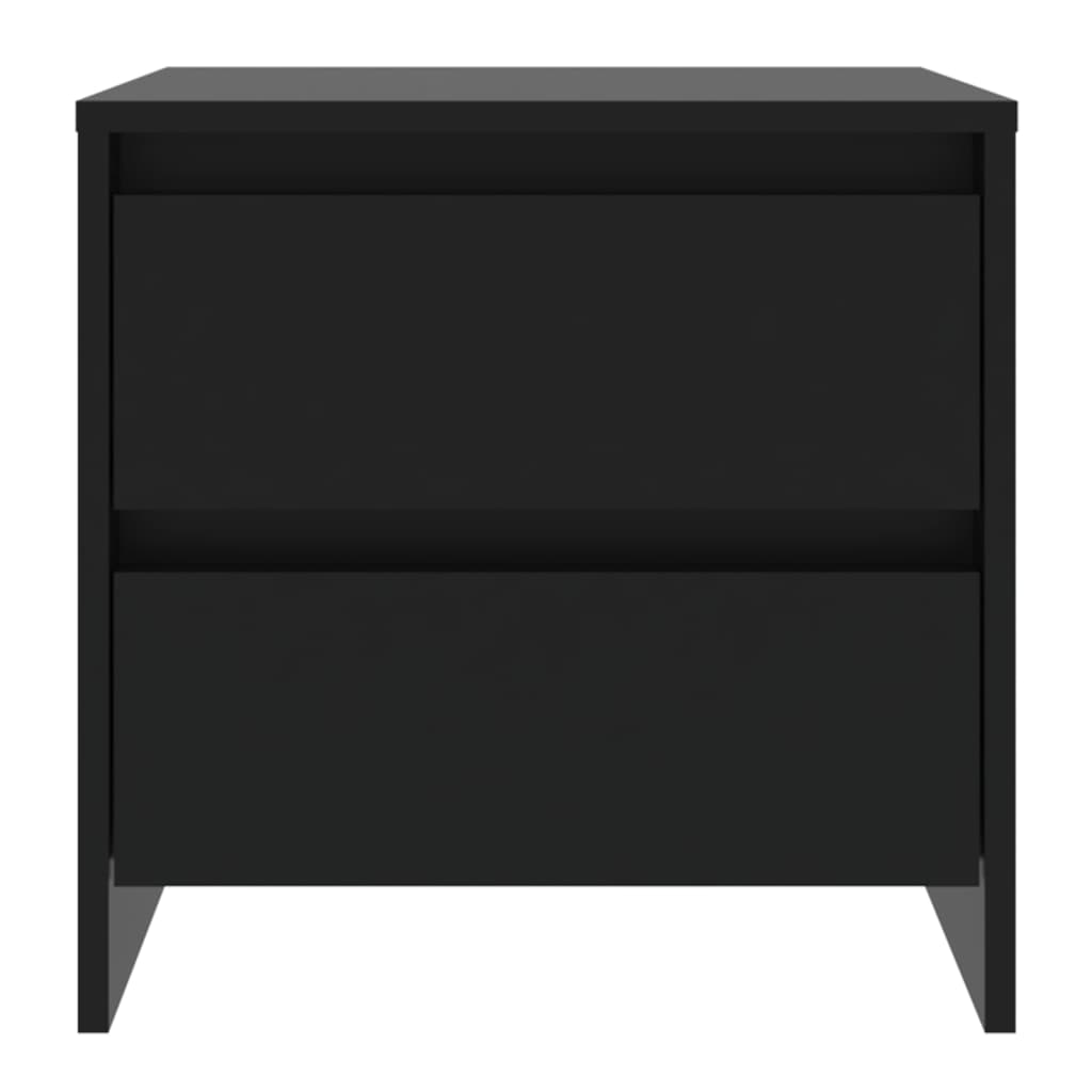 Nachttische 2 Stk. Schwarz 45x34,5x44,5 cm Holzwerkstoff